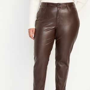 Old Navy Leather Ankle Pants (Size 18)